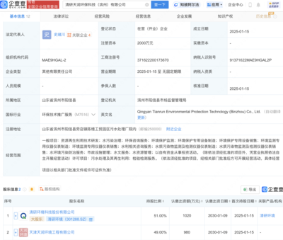 清研環境聯合成立環?？萍夹鹿荆劢弓h境保護專用設備制造